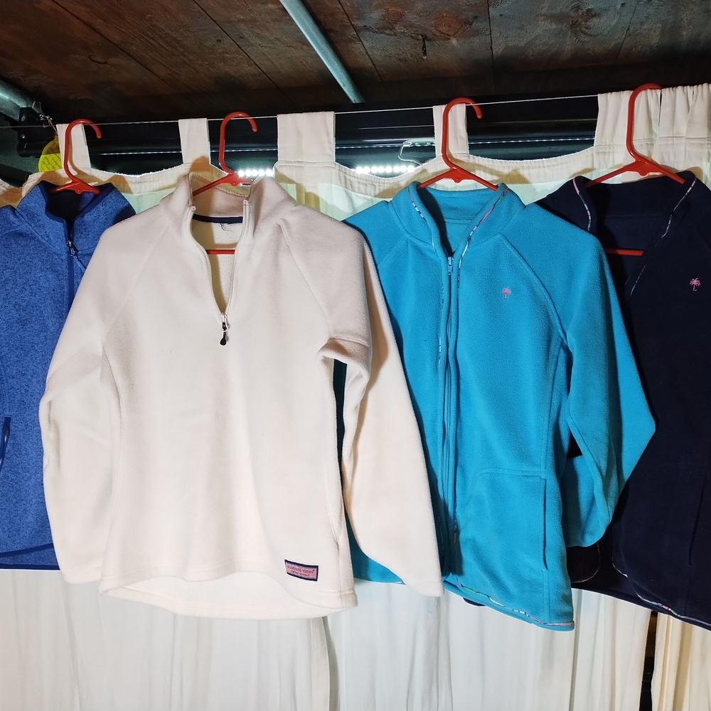 White Half-Zip Fleece Pullover
